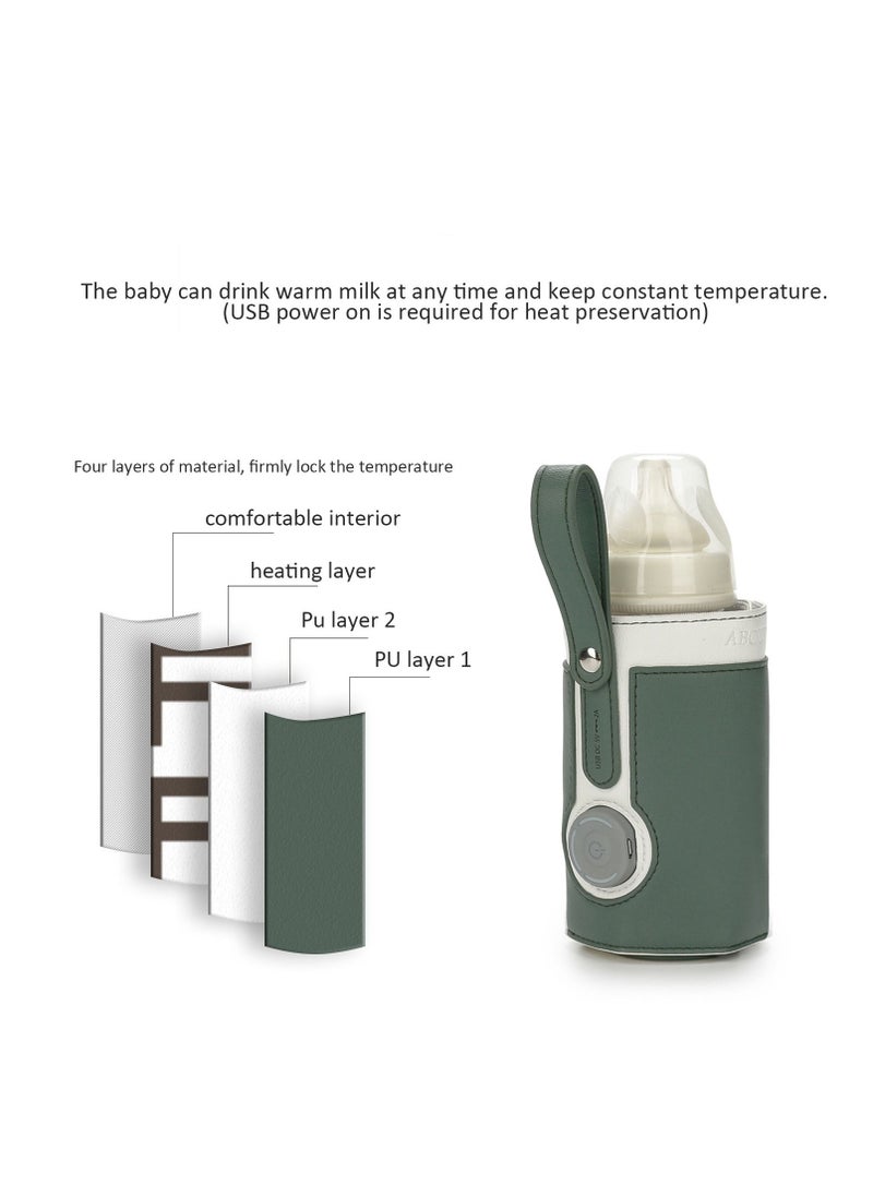 Generic 1 Pcs Portable Bottle Warmer Warmer with 2A USB Wall Charger 3 Temperature Control Baby for Breastmilk Or Formula Travel and Other Outdoor Activities  - Image 3