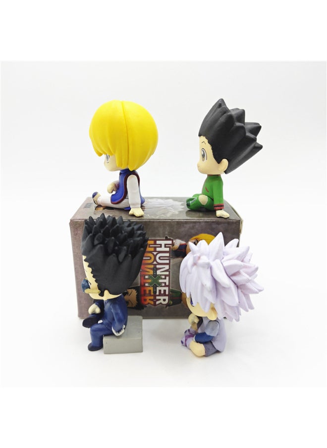 Full-time Hunter Sitting Team Q Edition Sitting Posture Blind Box Doll Little Jieqi Toy Model Ornaments-Color:Boxed - 4 Types Of Sitting Full-time Hunters (about 5cm/120g)  - Image 3