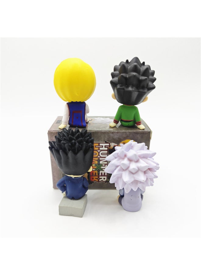 Full-time Hunter Sitting Team Q Edition Sitting Posture Blind Box Doll Little Jieqi Toy Model Ornaments-Color:Boxed - 4 Types Of Sitting Full-time Hunters (about 5cm/120g)  - Image 4