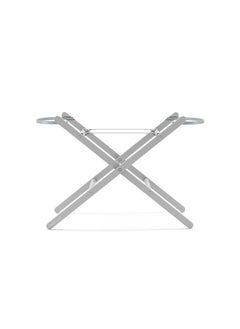 Snuz Baskit Moses Basket And Stand Set For Baby, Dual Mesh Windows For Airflow, Soft Material , 3D Breathable Mattress, Machine Washable Liners, Basket And Stand 84 X 46.5 X 74 Cm - Light Grey/ Dove Grey  - Image 3