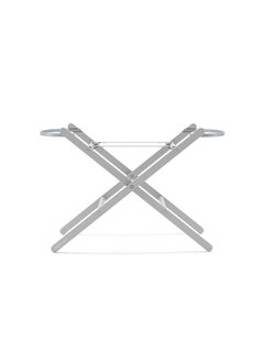 Snuz Baskit Moses Basket And Stand Set For Baby, Dual Mesh Windows For Airflow, Soft Material , 3D Breathable Mattress, Machine Washable Liners, Basket And Stand 84 X 46.5 X 74 Cm - Light Grey/ Dove Grey  - Image 3