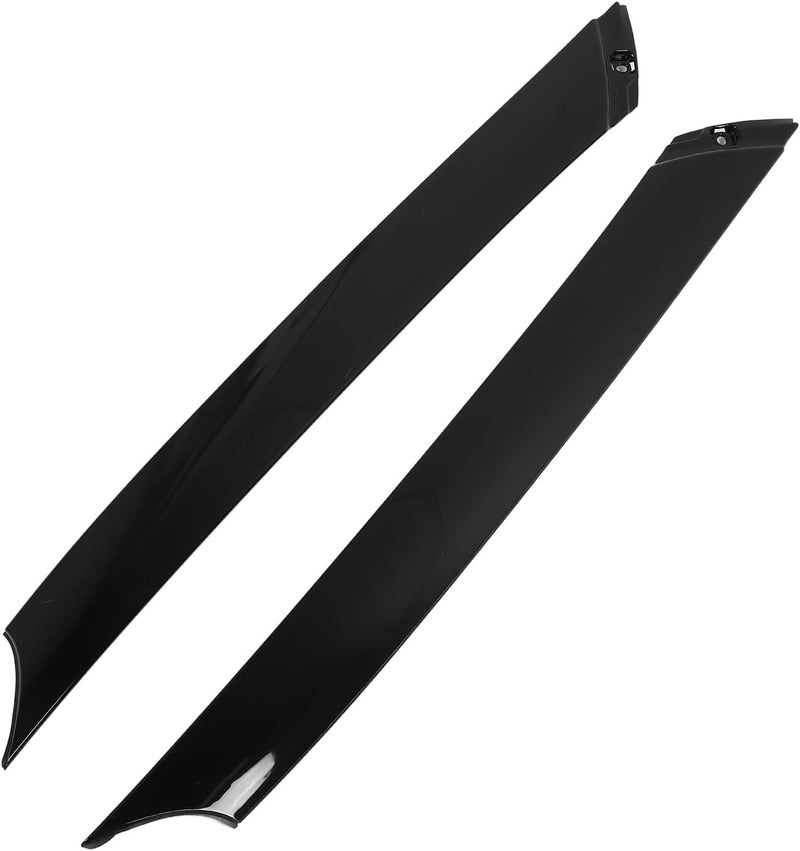 A Pillar Trim Exterior ABS Left Right Set Direct Fit Replacement for 2012 2013 2014 2015 2016 2017 - Image 2