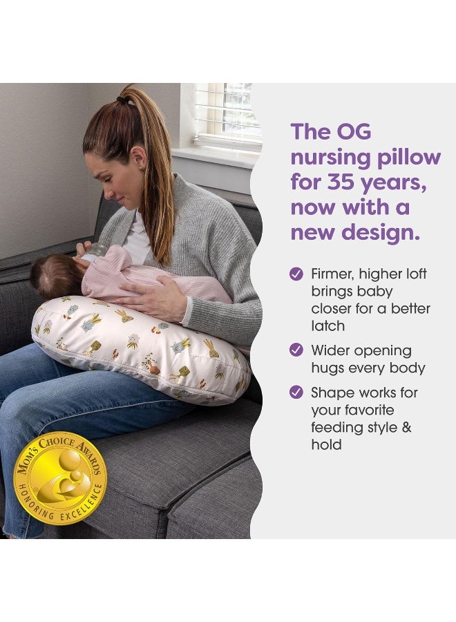 Boppy Nursing Pillow, Tan Happy Houseplants, Larger, Firmer, More Supportive Pillow for Breastfeeding and Bottle Feeding - Image 3