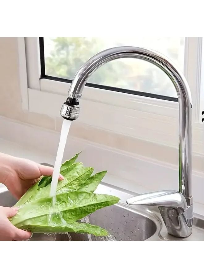 360 Degree Rotating Water Saving Kitchen Faucet Extender Dual Mode Splash Proof - Image 3