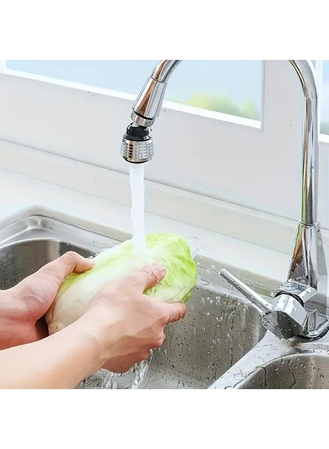 360 Degree Rotating Water Saving Kitchen Faucet Extender Dual Mode Splash Proof - Image 1