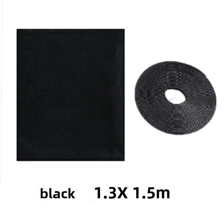 DIY Self-Adhesive Mosquito Screen with Magic Tape Black 1.3*1.5 m 