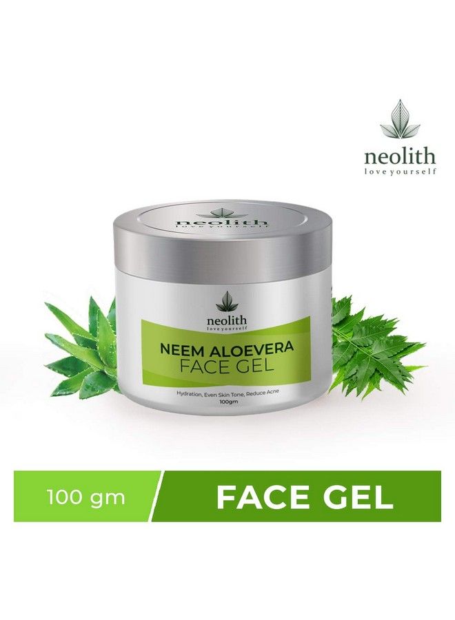 NEOLITH Neem Aloe Vera Soothing & Hydrating Gel ;; Nontoxic Aloevera Gel For Acne Scars Glowing & Radiant Skin Treatment ;; Paraben Free Vegan ;;100 Gm  - Image 2