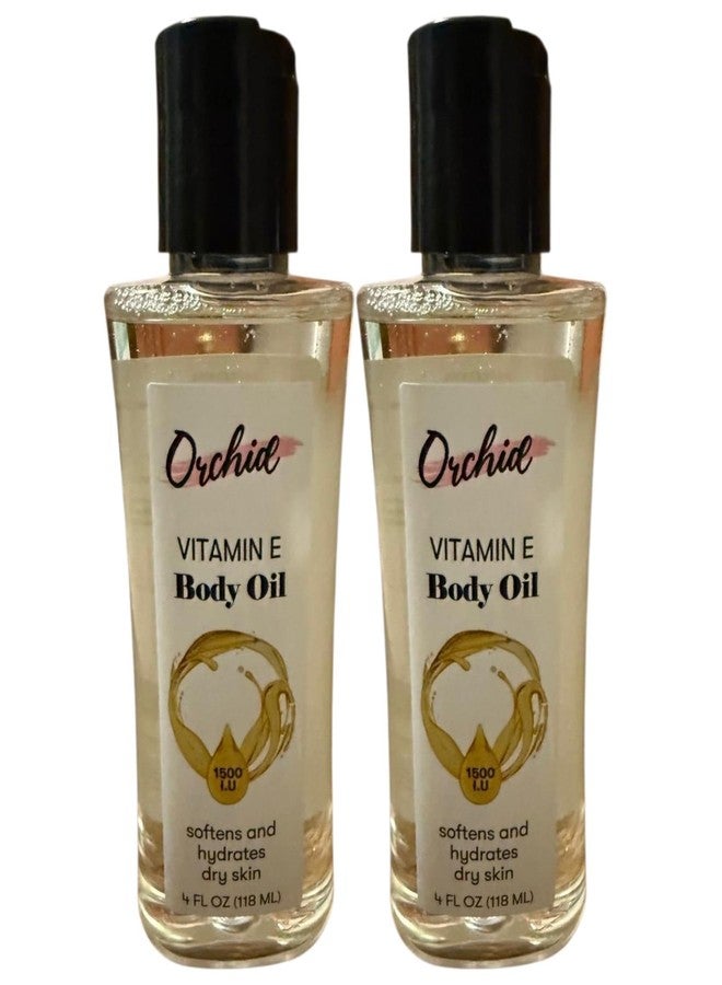 Vitamin E Body Oil, Softens and Hydrates Dry Skin, 4 fl Oz, 2 Pack - Image 1