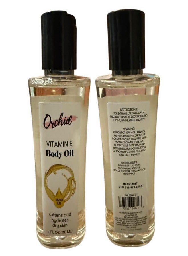 Vitamin E Body Oil, Softens and Hydrates Dry Skin, 4 fl Oz, 2 Pack - Image 2