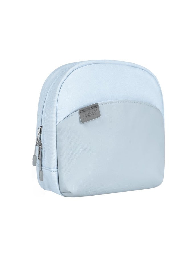 pack all Travel Toiletry Bag, Multi-Compartment Cosmetic Bag, Water-Resistant Makeup Bag for Toiletries, Accessories (Glacier Blue) - Image 1