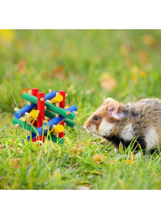 Jutom 3 Pieces Rabbit Chew Toy Bunny Chinchilla Toys Wood for Guinea Pigs Pet Rabbits Hamster Hedgehog Small Animals Wooden Teeth Grinding Gnawing Biting Accessories - Image 3