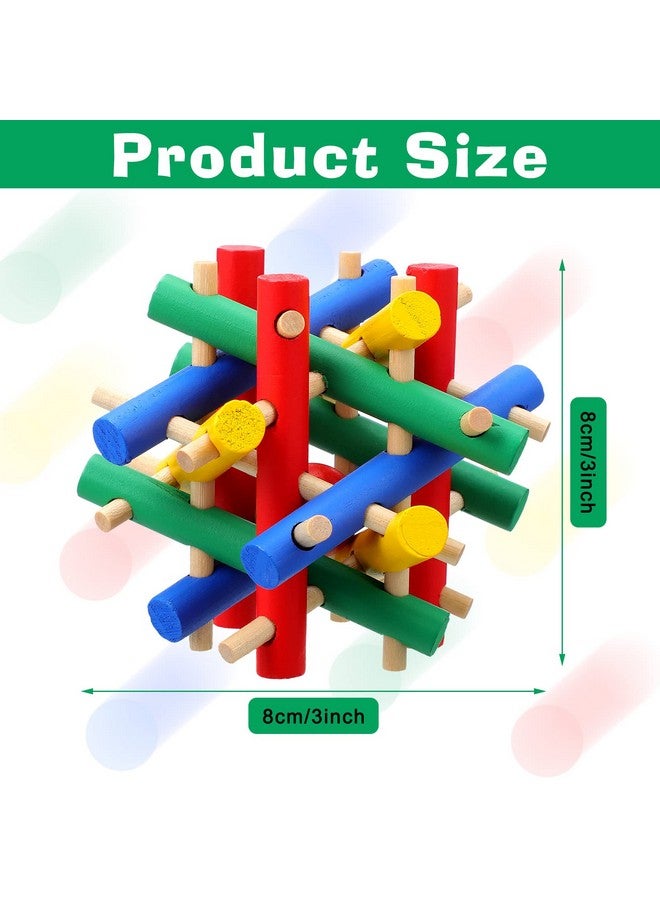 Jutom 3 Pieces Rabbit Chew Toy Bunny Chinchilla Toys Wood for Guinea Pigs Pet Rabbits Hamster Hedgehog Small Animals Wooden Teeth Grinding Gnawing Biting Accessories - Image 2