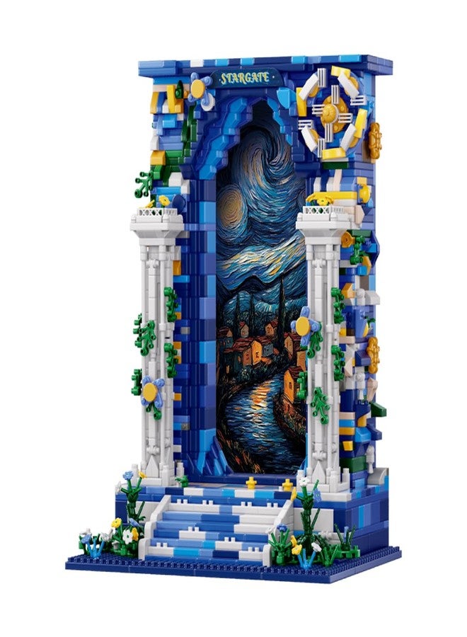 DAHONPA Micro Mini Illusion Starry Sky Gate Building Block Set, Intelligence and Stress Relief Brick Toy, 1745 Pieces, Gifts for Kids and Adults - Image 1