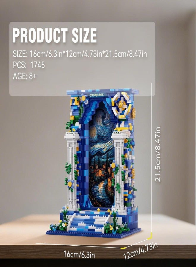DAHONPA Micro Mini Illusion Starry Sky Gate Building Block Set, Intelligence and Stress Relief Brick Toy, 1745 Pieces, Gifts for Kids and Adults - Image 2