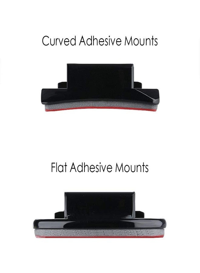 سيمتوب حوامل لاصقة للخوذة من Sametop، حامل مسطح منحني، حامل 3M متوافق مع كاميرات GoPro Hero 12 و11 و10 Max و9 و8 و7 و6 و5 و4 Session وكاميرات DJI Osmo Action (عبوات من 6 قطع) - Image 3