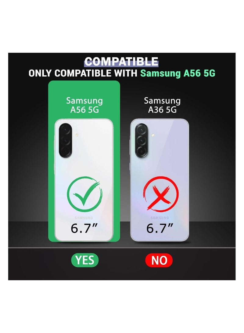 جراب حماية خلفي شفاف من سيليكون مرن وناعم وبولي يوريثين مقاوم للحرارة ومضاد للصدمات لموبايل سامسونج جالاكسي  (5G) A56 - Image 2