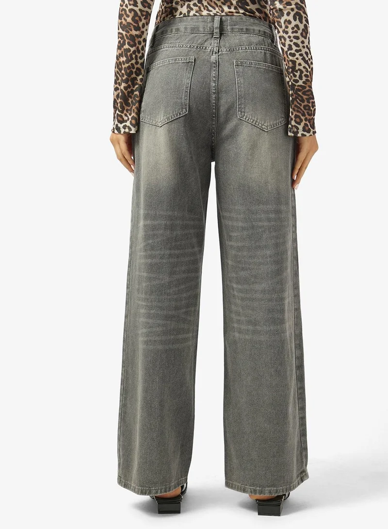 Ginger  Mid Rise Straight Fit Jeans for Women | Best Price UAE