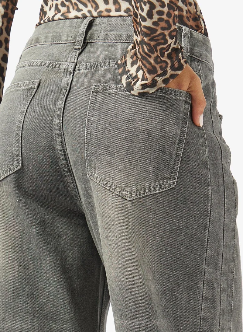 Ginger  Mid Rise Straight Fit Jeans for Women | Best Price UAE