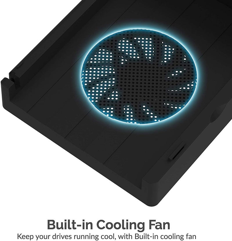 SABRENT USB 30 to SATA External Hard Drive Lay Flat Docking Station with Built in Cooling Fan for 25 or 35in HDD SSD Support UASP and 22TB ECDFFN - Image 3