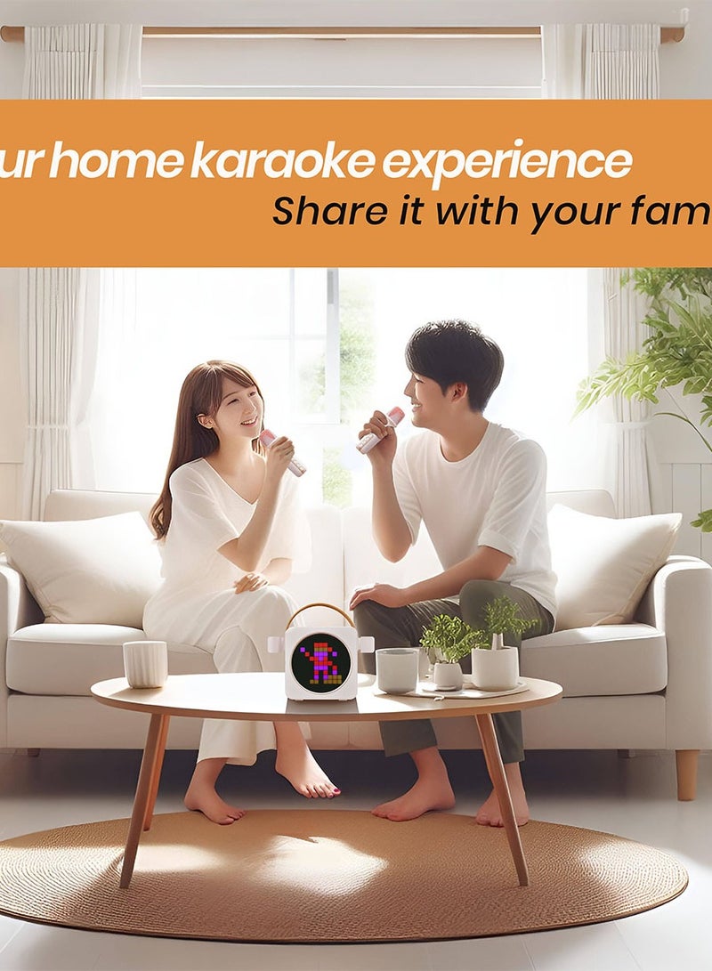 Magic Star BB220 NanoBeatz Mini Karaoke with Dual Microphones, Bluetooth V5.1, 16 LED Display Modes - Image 5