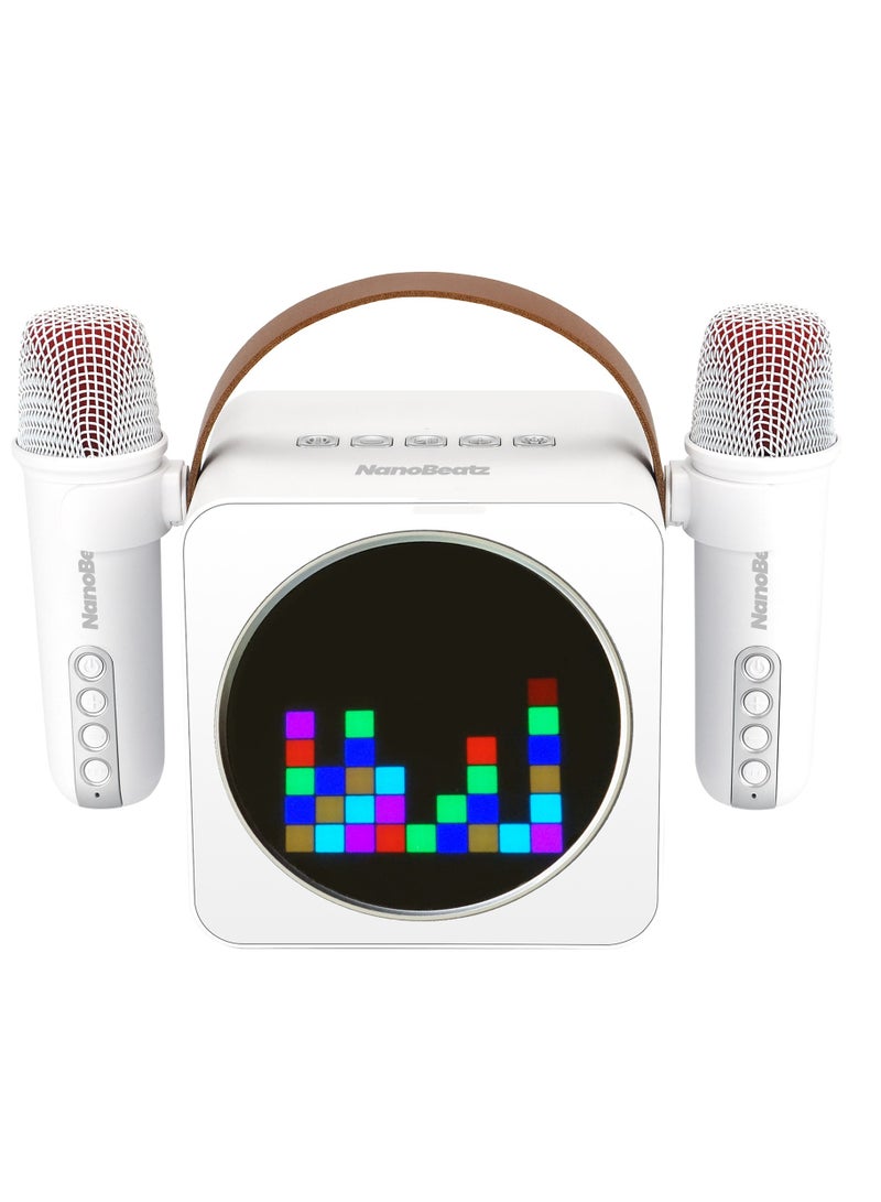 Magic Star BB220 NanoBeatz Mini Karaoke with Dual Microphones, Bluetooth V5.1, 16 LED Display Modes - Image 1