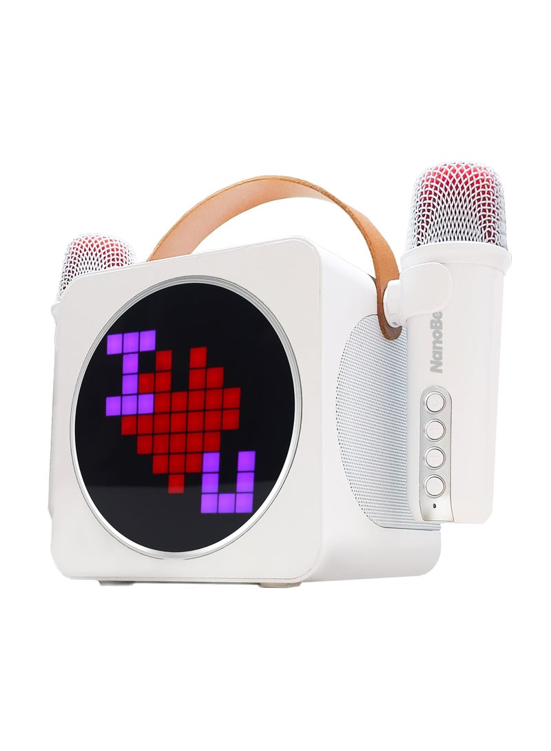 Magic Star BB220 NanoBeatz Mini Karaoke with Dual Microphones, Bluetooth V5.1, 16 LED Display Modes - Image 2