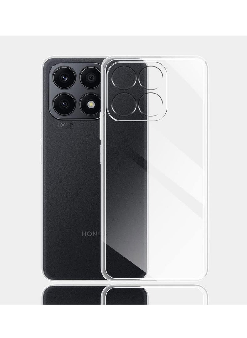 Techie Honor X8a TPU Soft Corner Ultra Slim Clear Case Shockproof Anti Fingerprint Transparent Protective Back Cover - Image 2
