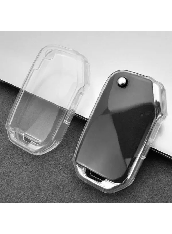 Transparent Black 3 Buttons TPU Car Key Case Cover For KIA Sportage R Stinger GT Sorento Ceed CD Cerato Forte 2018 2019 - Image 4