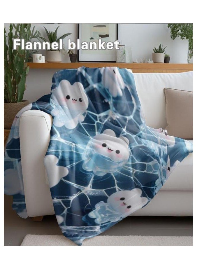 عام بطانية رقيقة من الفانيلا (دافئة ومريحة، ومناسبة للنوم واستخدام الألعاب وإزالة الغبار ومقاومة للرمل) 150 سم * 200 سم - 767 - Image 1