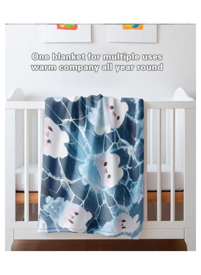 عام بطانية رقيقة من الفانيلا (دافئة ومريحة، ومناسبة للنوم واستخدام الألعاب وإزالة الغبار ومقاومة للرمل) 150 سم * 200 سم - 767 - Image 4