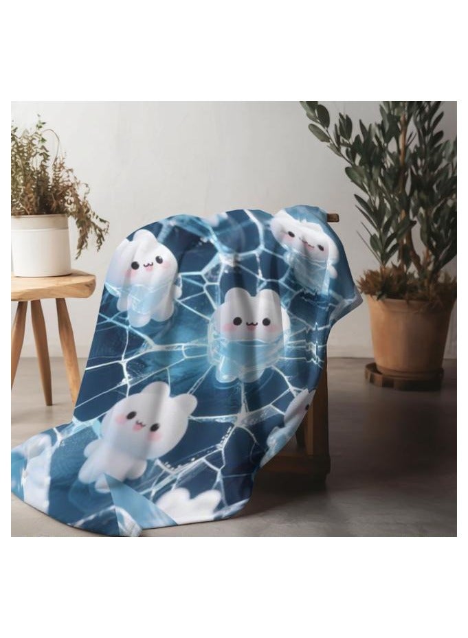 عام بطانية رقيقة من الفانيلا (دافئة ومريحة، ومناسبة للنوم واستخدام الألعاب وإزالة الغبار ومقاومة للرمل) 150 سم * 200 سم - 767 - Image 5