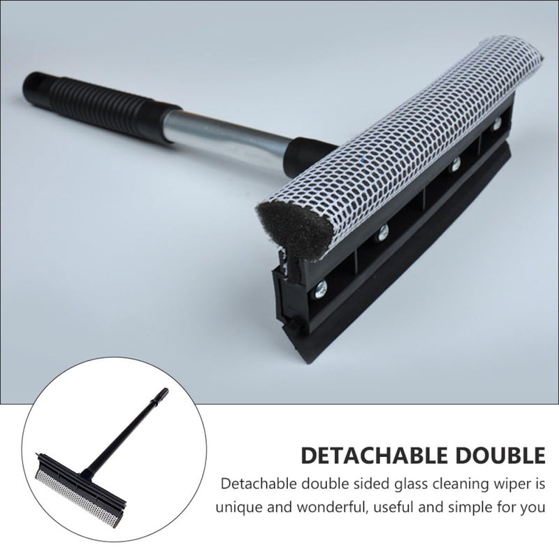 T Shaped Dual Side Window Cleaner Wiper Long Handle Multipurpose Glass Squeegee - Image 5
