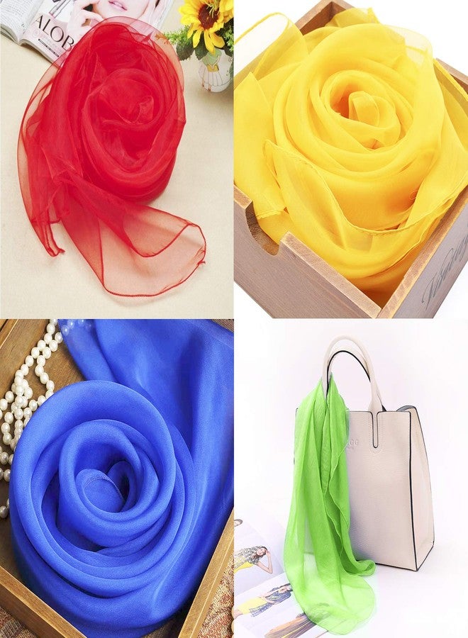 Blovec 30 Pcs Sensory Scarves, Juggling Scarves for Kids, Square Dance Scarf Magic Movement Scarves Performance Props Accessories 24 by 24 Inch in 10 Colors - Image 4