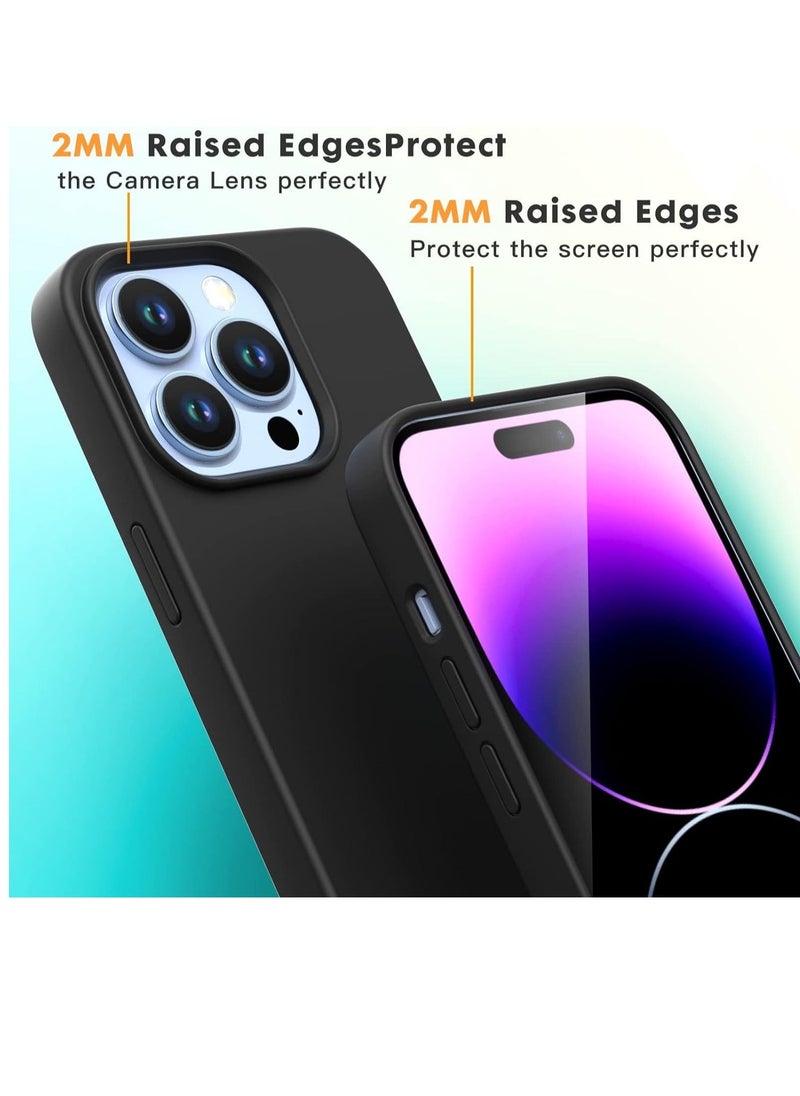 Raxoom iPhone 14 Pro 6.1-Inch Black Liquid Silicone Case – Anti-Scratch & Shockproof - Image 5