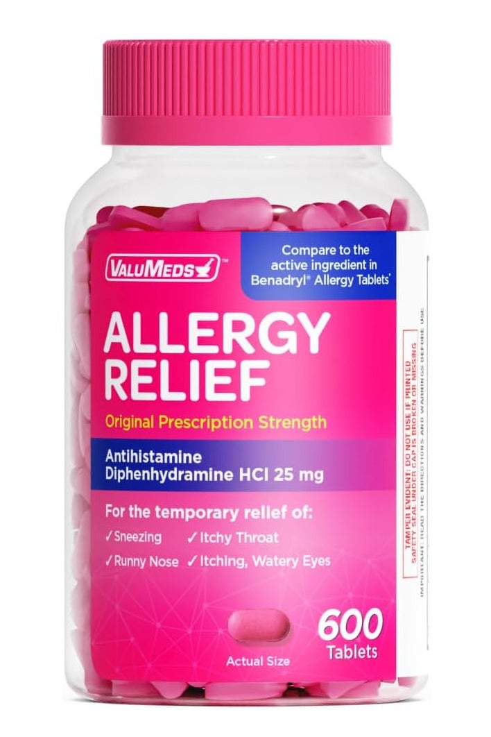 ValuMeds Allergy Relief Medicine 600 Tablets