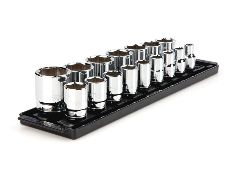 TEKTON 1/2 Inch Drive 6-Point Socket Set, 16-Piece (3/8 - 1-5/16 in.) | SHD92001 - Image 1