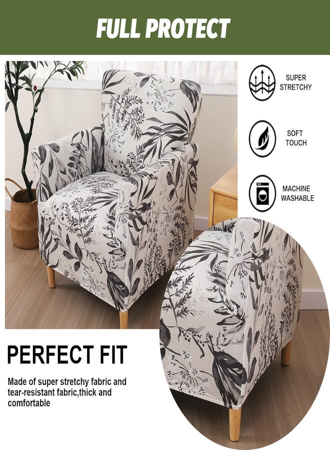 FUANGUI Banquet Armchair Slipcover Chair Covers with Arms Stretch Club Chair Slipcover Soft Armchair Sofa Covers Anti-Slip Furniture Protector for Dogs Pets Home Living Room Decor - Image 3