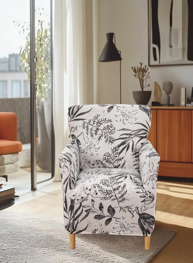FUANGUI Banquet Armchair Slipcover Chair Covers with Arms Stretch Club Chair Slipcover Soft Armchair Sofa Covers Anti-Slip Furniture Protector for Dogs Pets Home Living Room Decor - Image 4