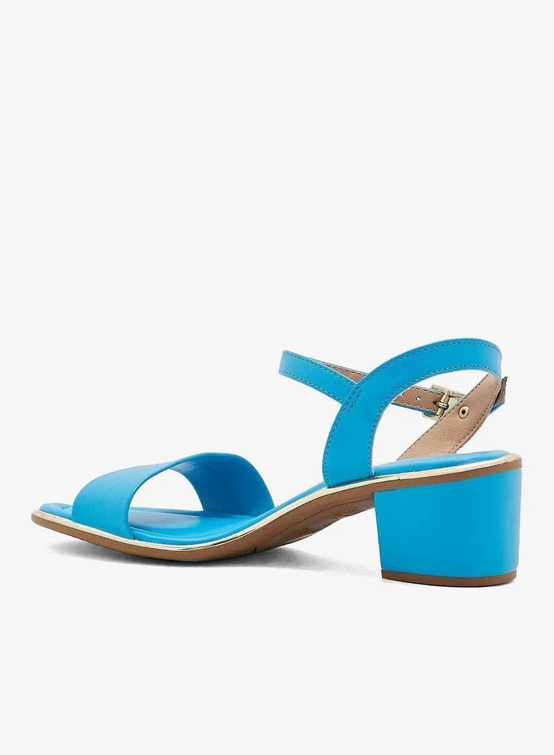 Beira Rio Blue Block Heel Sandals for Women – Stylish Ladies Heels Sandals for Everyday Wear for Women | Best Price UAE