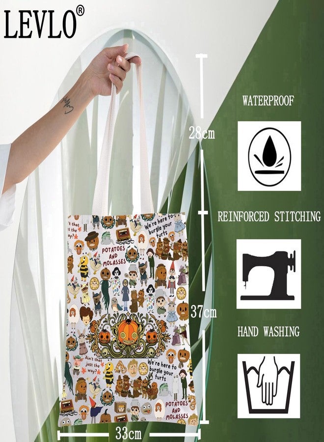 LEVLO OTGW Wirt & Greg Tote Bag Beatrice Bird Fans Gift OTGW Animation the Unkonwn Shoulder Bag Wirt & Greg Merchandise (Potatoes & MolassesTote) - Image 2