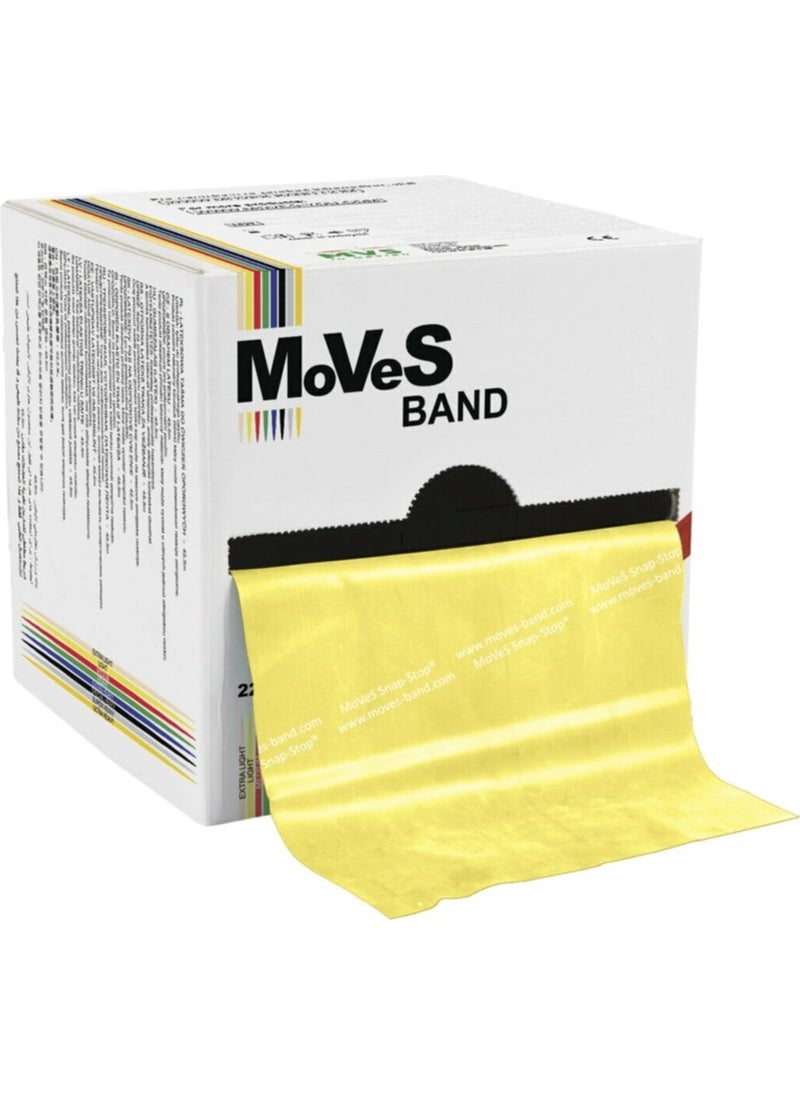 Medikalbim Moves Band 1.5 mt Yellow Exercise Pilates Band Light Resistance Rubber  - Image 1