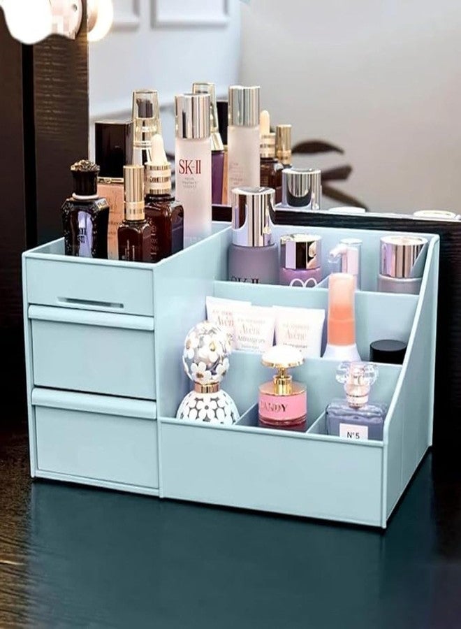 Hitwa Cosmetic Organizer Box Drawers Storage Plastic Stationary Box Make Up Organiser for Lipsticks, Lotions, Jewelry, Nail Care, Skincare for Women - Multicolor - Image 4