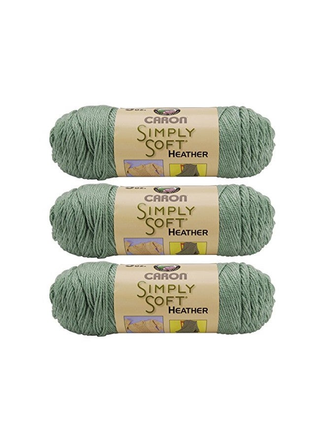 Caron Bulk Buy Simply Soft Heather Yarn (3-Pack) Woodland H9700H-9503 - Image 1