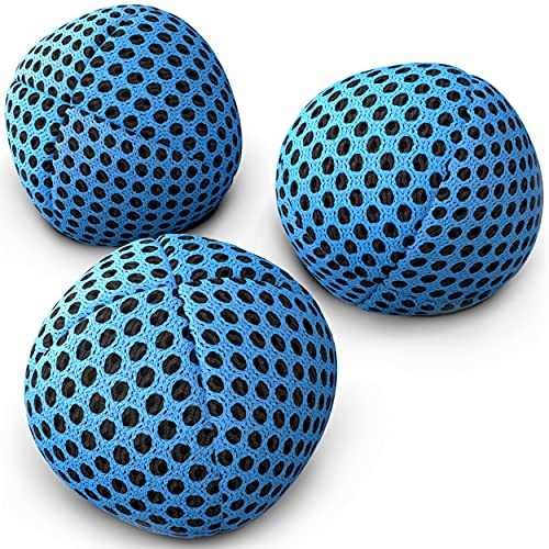 speevers Juggling Balls for Beginners and Professionals Set of 3 14 Colors Available 2 Layers of Net and Carry Case Xballs Juggling Balls Black 42 oz - Image 1