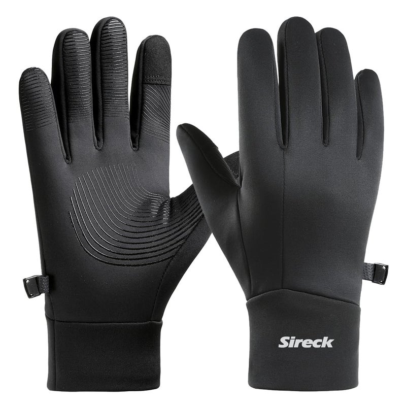 Sireck Water-Resistant Winter Gloves for Men, Touchscreen and Fleece Thermal Cold Weather Gloves, Snow Ski Gloves Winter Gear (L) - Image 1