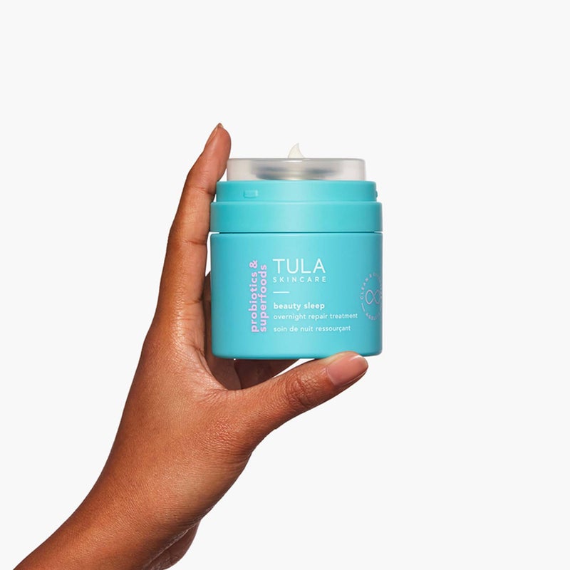 TULA Skin Care Beauty Sleep Overnight Repair Treatment - Anti-Aging, Night Cream, Contains Natural Peptides, AHAs, & Vitamin C to Reduce the Appearance of Lines and Dull Tone, 1.7 oz. - Image 3