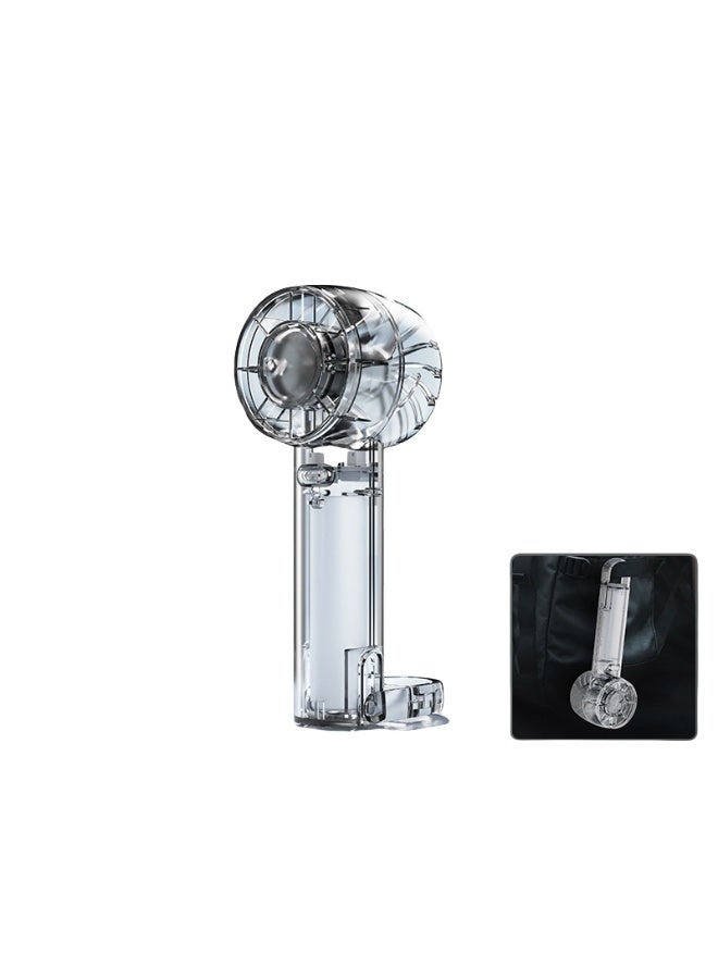 Nariele New Creative Transparent USB Mini Semiconductor Ice Pack Handheld Fan