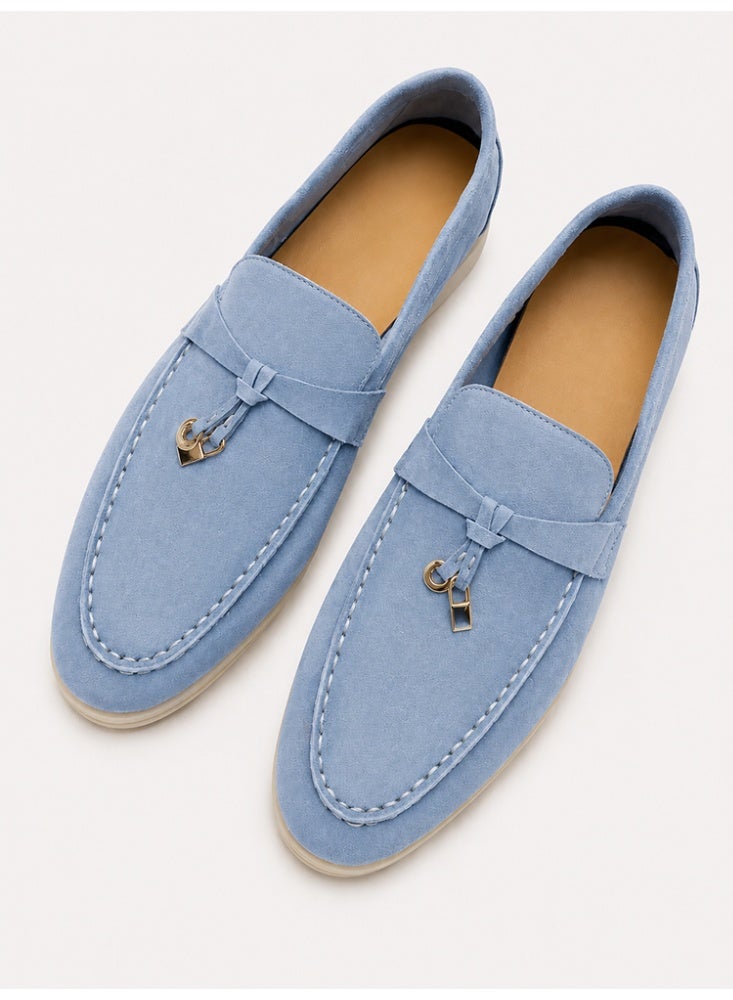 Women's Suede Loafers Slip On Flat Casual Office Daily Comfort Walking Shoes - Image 1