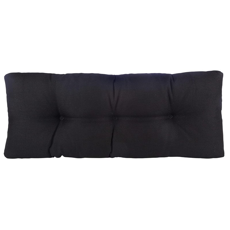 Klear Vu Klear Vu The Gripper Omega NonSlip Tufted Bench Cushion for Indoor Furniture Entryway Storage Bay Window Corner Nook or Piano Seat 35 Inches 02 Midnight