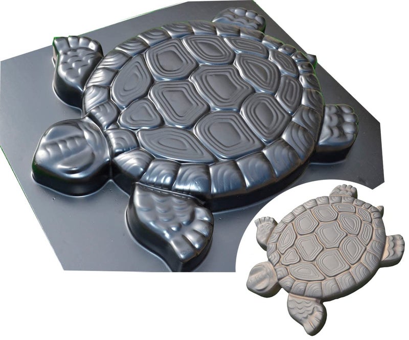 SvitMolds Mold DIY Turtle Shape Stepping Stone Mold Turtle Decorative Stepping Stone Mould Concrete Cement Mould DIY Personalized Manual Garden Lawn Pathmate Paving Pavement Paver S02